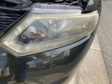 ヘッドライトの黄ばみ | 日産・エクストレイル | 神戸市北区