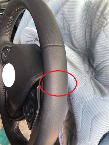 ハンドルのひっかき傷 | ホンダ・ヴェゼル | 兵庫県神戸市西区