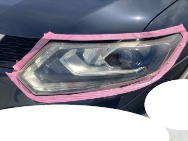 ヘッドライトの黄ばみリペア | 日産・エクストレイル | 兵庫県神戸市西区